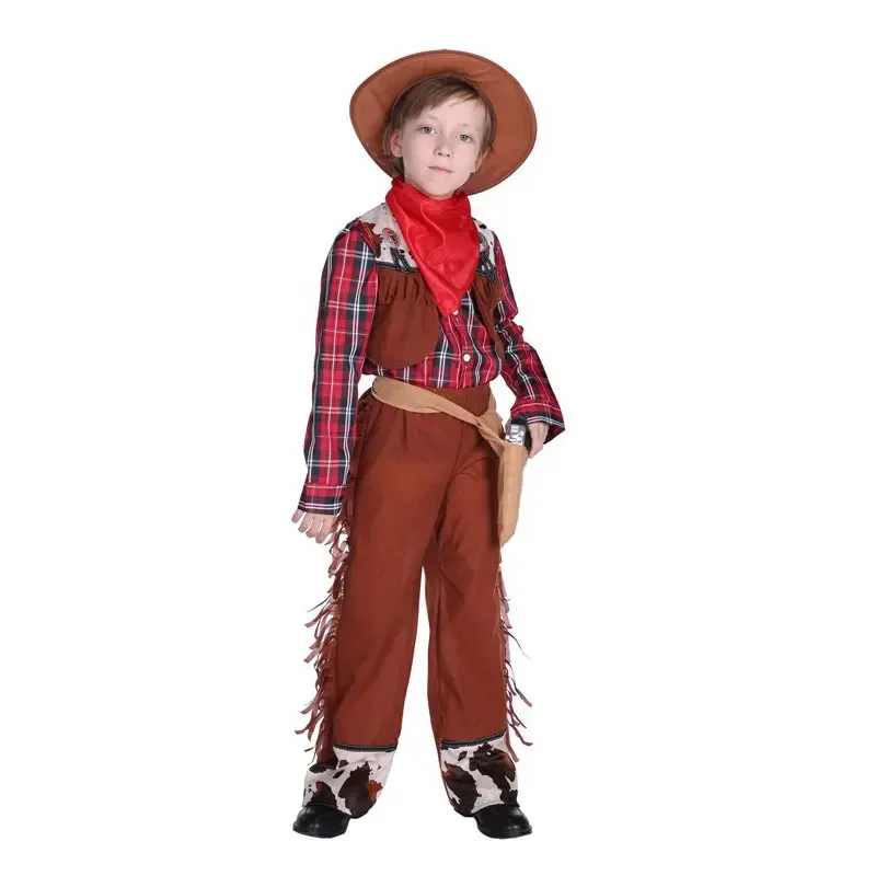 Purim Carnival Party ฮาโลวีน Wrangler ชุดคาวบอยเด็ก Cowgirl เครื่องแต่งกายคอสเพลย์ชุดแฟนซีชุด