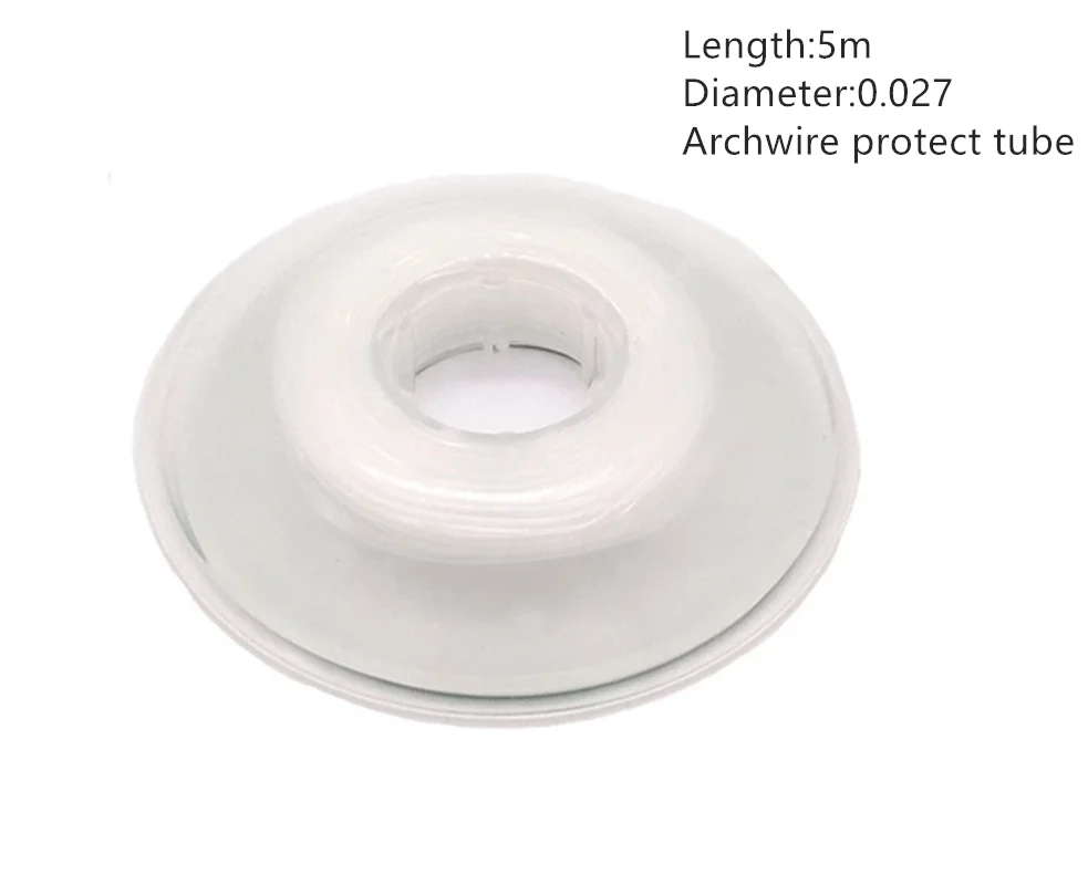 Dental Ortho Archwire Elastic Tube Protective Sleeve Elastomeric Bumper Tube Archwire Protector Clear