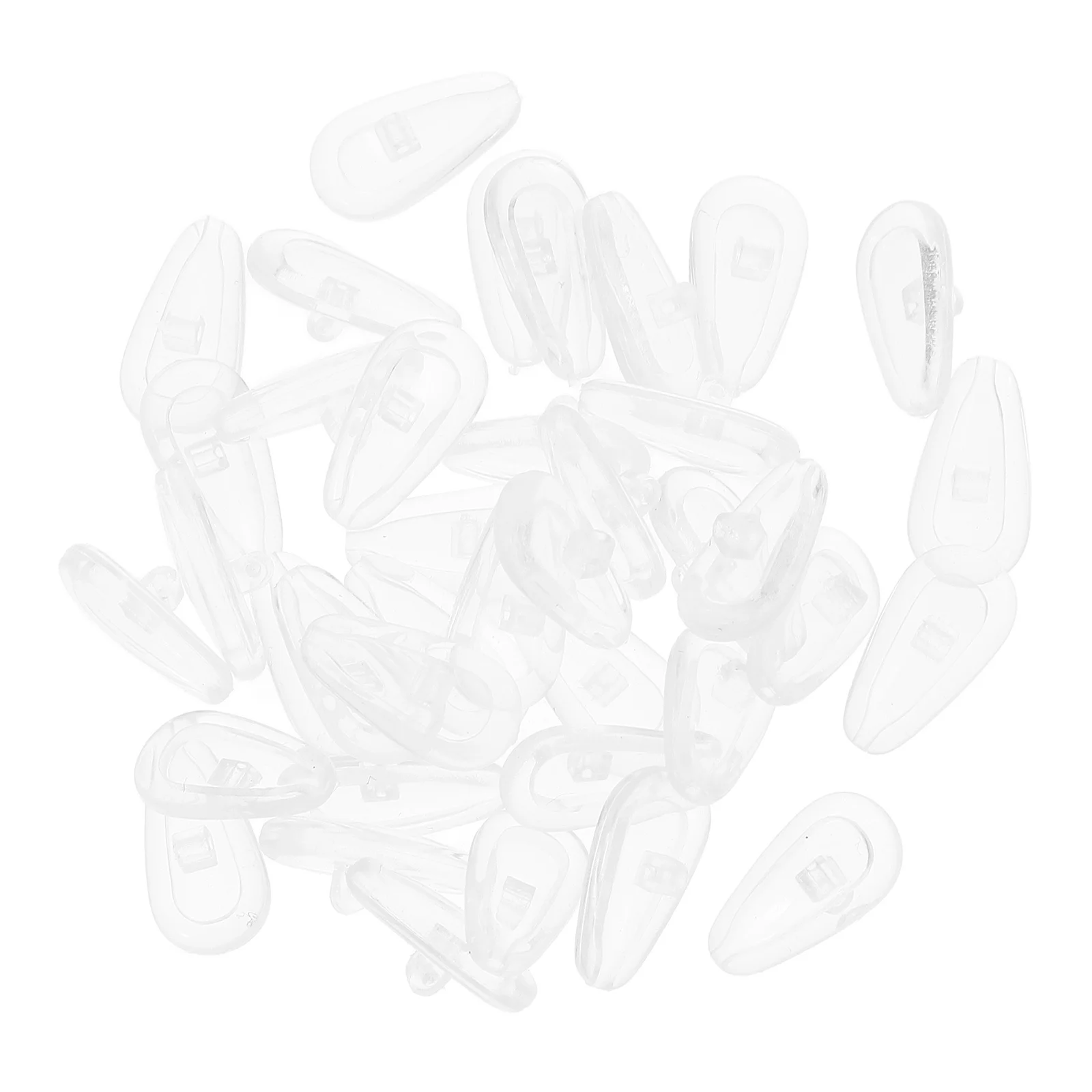 

20Pairs Eyeglass Nose Pads Anti Slip Silicone Transparent Soft Cushion Fit All Glasses Replacement Kit for Reading Working