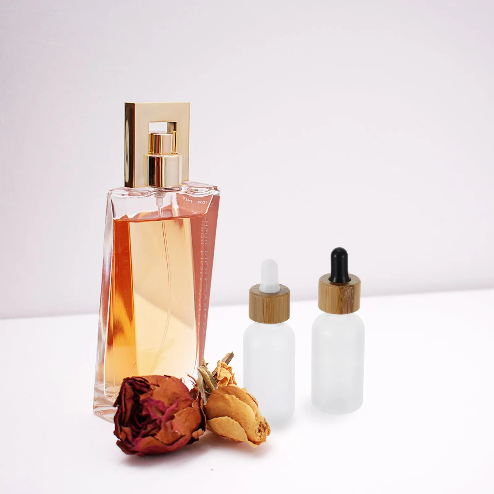 

4Pcs 30Ml Glass Dropper Bottles Empty Leak Proof Refillable Sub Bottles for Essential Oils Serums Makeup Liquids Travel Friendly
