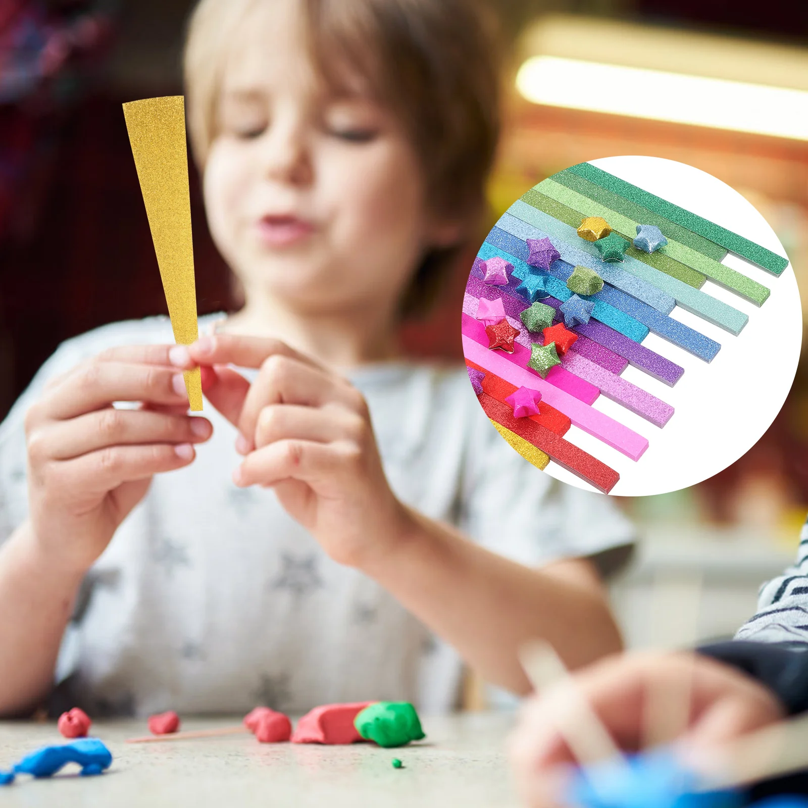 

Star Making Origami Paper Glitter Craft Sheets For Diy Folding Handicraft Decorative Paper