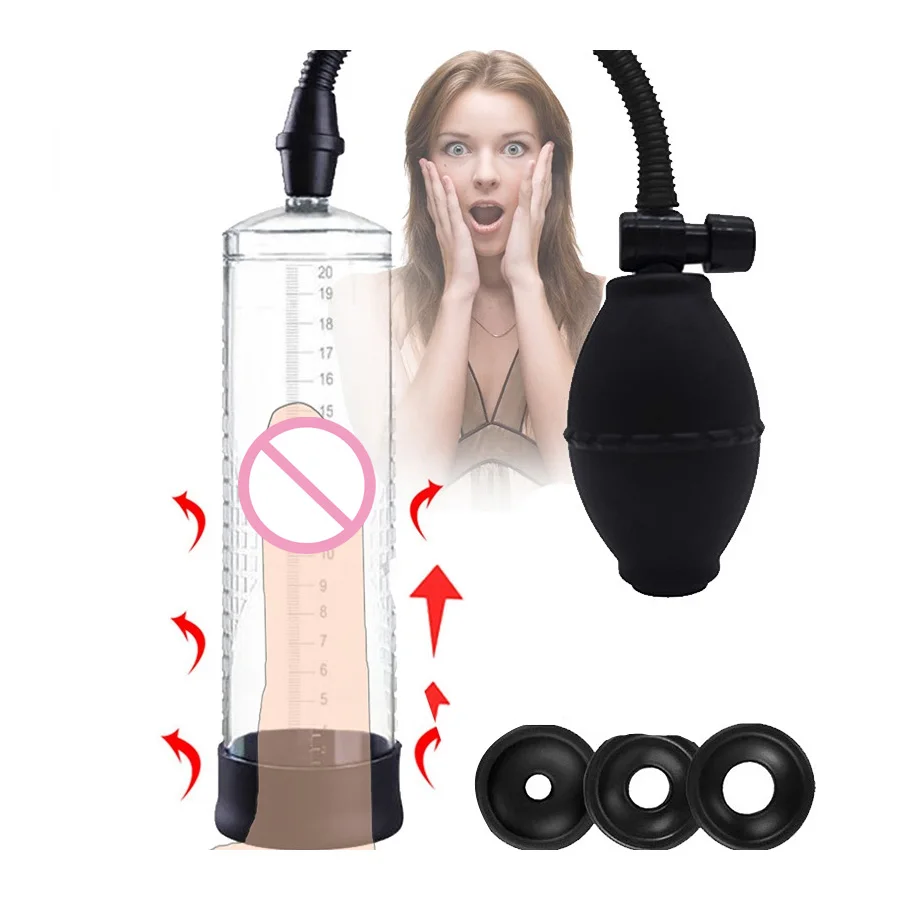 Penis Pomp Vacuum Pump Voor Penis vergroting Male Enhancement Big Erectie Cock Pomp Masturbator Penis Trainer sex toys for man