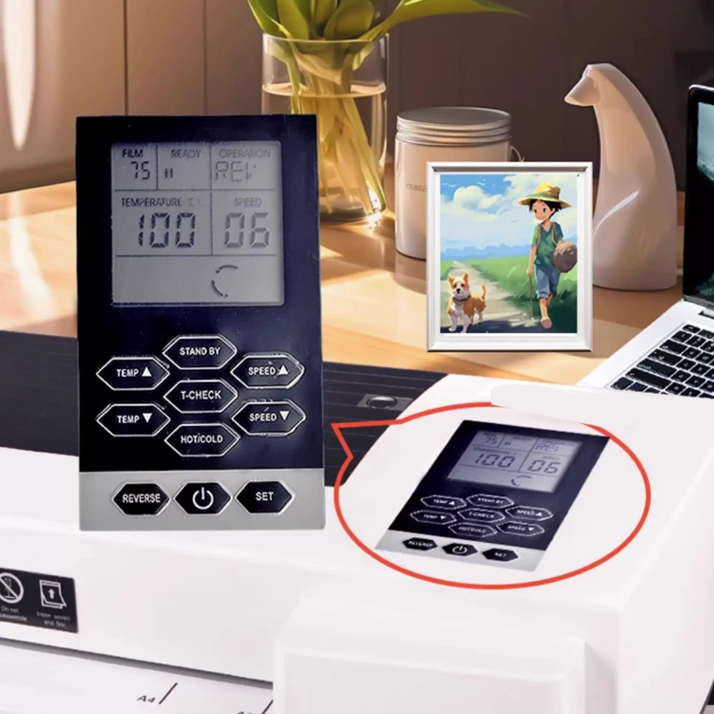 

Ламинатор для горячего и холодного ламинирования, шестикатушечный ламинатор формата А3 для офиса и дома, 12 скоростей регулировки