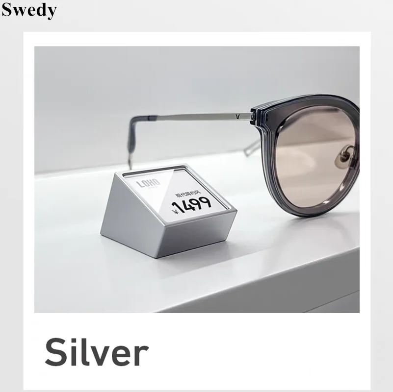 30x30mm Small Acrylic Sign Holder Name Card Price Label Holder Tags Plastic Mini Food Labels Price Paper Card Display Stand