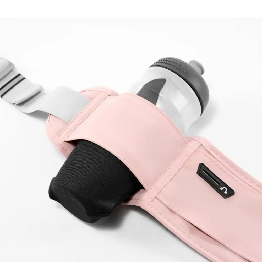 Waterproof Sports Waist Bag with Phone Holder Bottle Holder Multi-function Waist Pack Invisible Close Lightweight