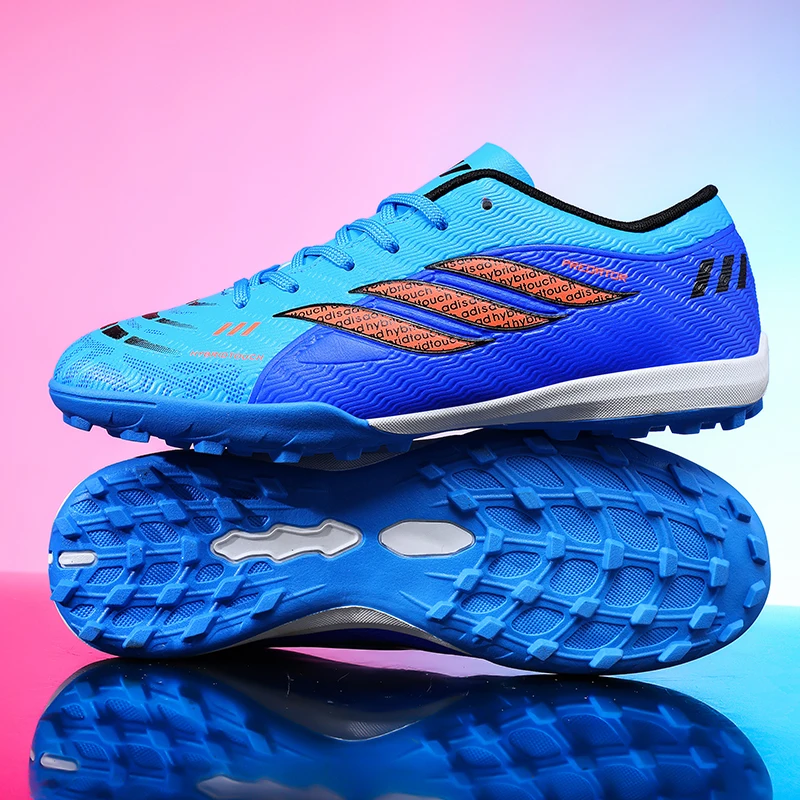 

Пара детских четырехсезонных кожаных футбольных бутсов с заклепками, износостойкие футбольные бутсы, размеры 35-45, HXH-569-1