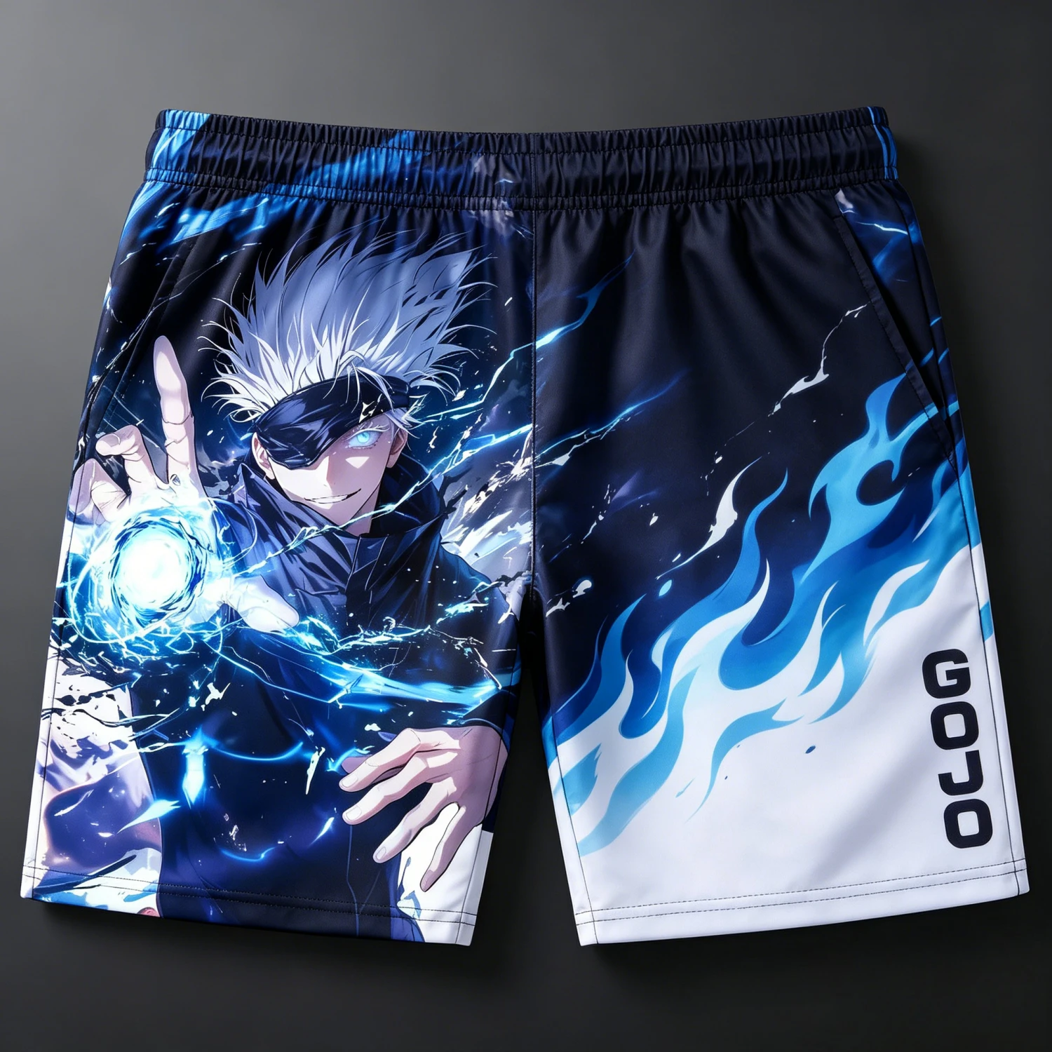 2026 Sommer Jujutsu Kaisen Retro Cosplay Strandshorts Herren Übergroße 3D-Bedruckte Schnelltrocknende Atmungsaktive Shorts Unisex Kinder