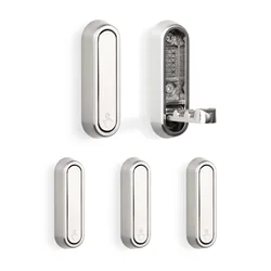 SARIHOSY Silver Foldable Scalable Coat Hook Creative Wall Hooks Metal Bedroom Door Hook Home Kitchen Bathroom Accessories