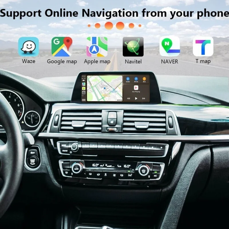 SilverStrong 무선 카플레이 디코더, 안드로이드 자동 개조 키트, BMW NBT 시스템 X1 X3 X6 F25 F48 F10 F30 F25 F15