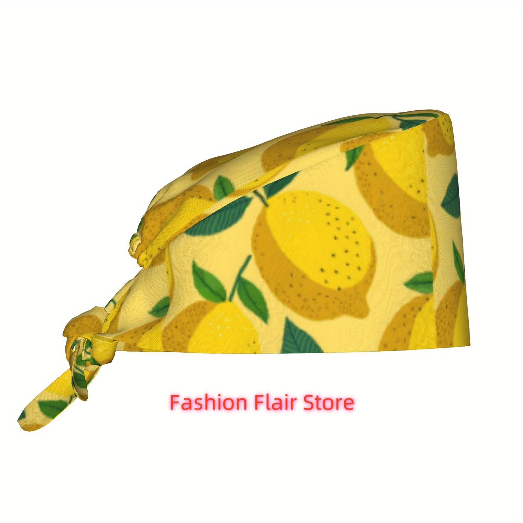 1pc of Unisex Stylish Printed Work Cap - Lightweight Adjustable Skull Cap with Tie-Back for Nurses, Dustproof Chef And Cooking C