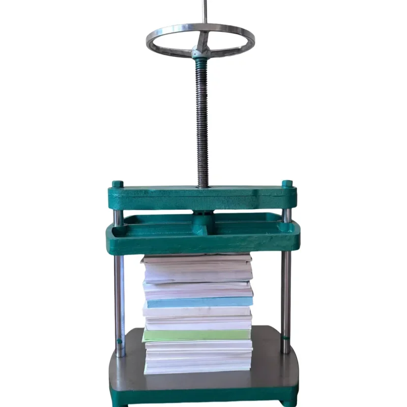 Manual Hardcover Book Flattening Machine for Menus Photo Albums Binding Shaped Flattening for Office And School Supplies