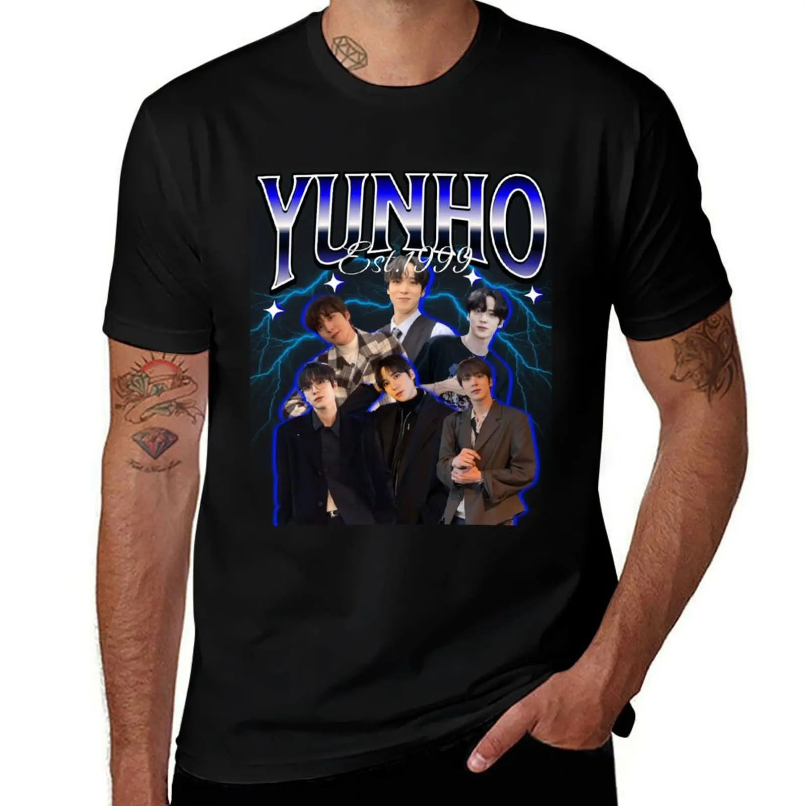 

Yunho 90s T-Shirt funny t shirts cotton t shirt man luxury men t shirt cotton 100% T-Shirt