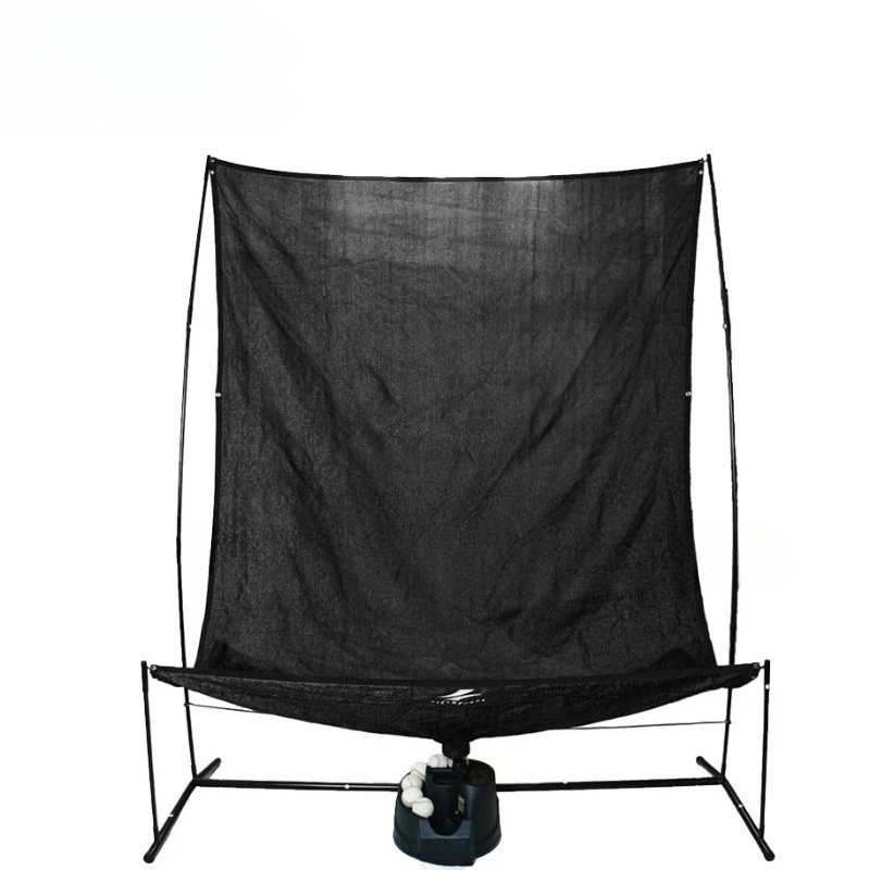 Baseball and softball strike training automatic return net machine set