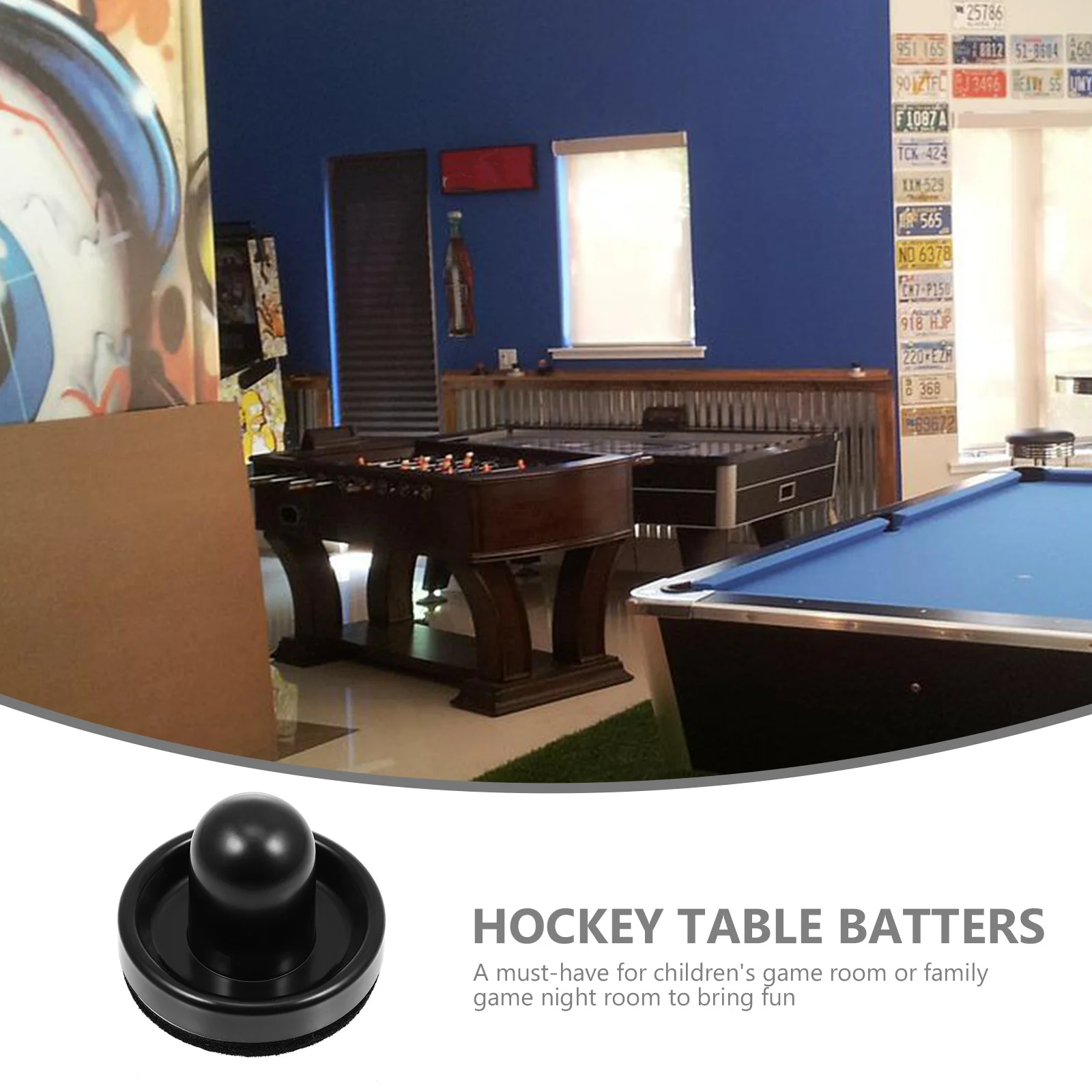 

1Set Air Hockey Pusher Bulk Replacement Indoor Game Supply Indoor Air Hockey Paddle Accessories for Family Game Room Carnival