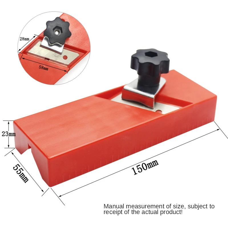 Alat Tukang Kayu Papan Gipsum Chamfering Papan Gipsum Pemangkasan 45 Derajat Bevel Planer Alat Tukang Kayu