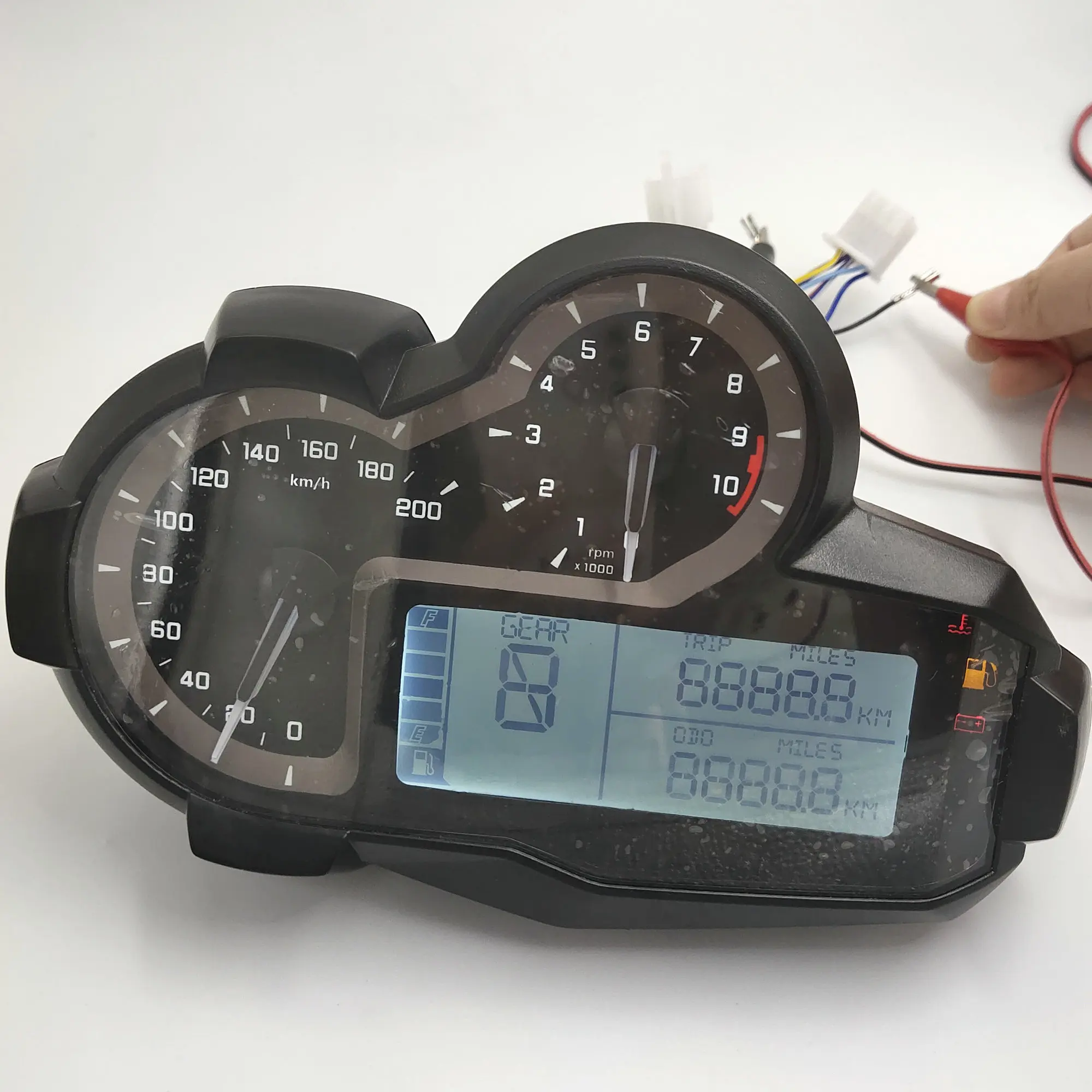 

New LCD Instrument Waterfowl Universal DASHBOARD MOTORCYCLE Modified PARTS+SENSOR