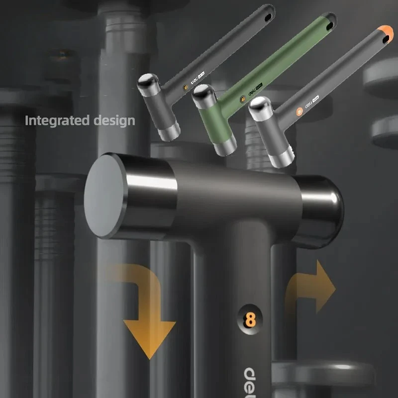 

Многофункциональный бытовой молоток для ногтей Deli, монтажный молоток из высокоуглеродистой стали TPR, плотник, деревообрабатывающий молоток, инструменты для ремонта
