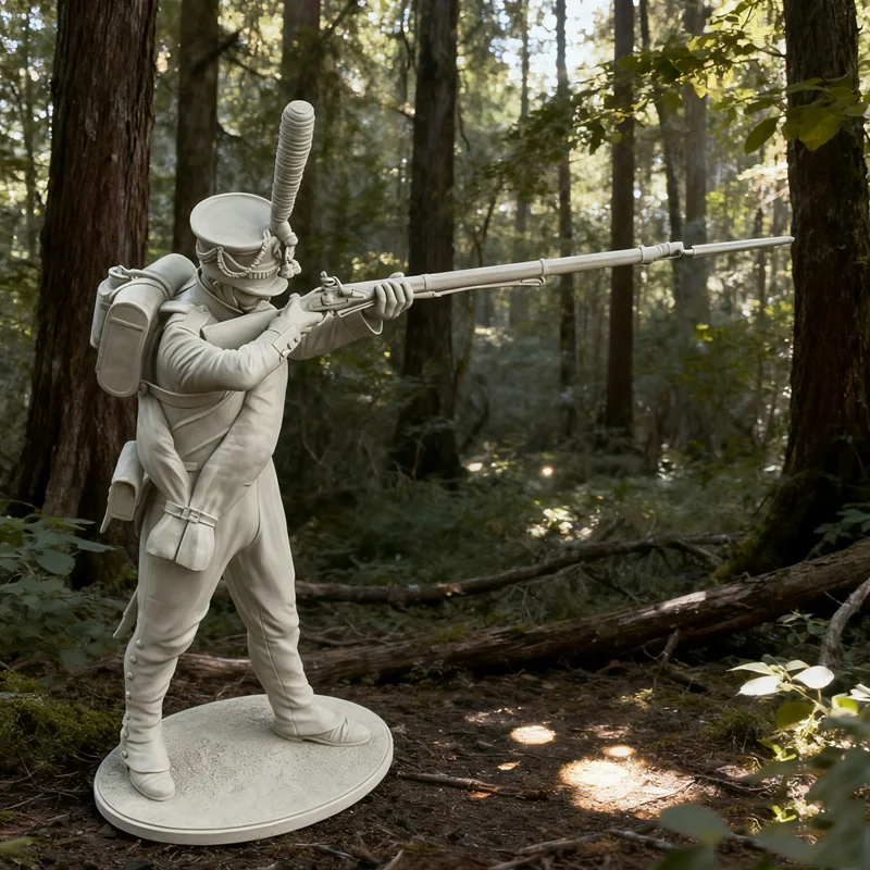 

Комплект неокрашенной модели из смолы 75 мм, Гренадер Российской Армии (Стрельба), в разобранном и неокрашенном виде ГК