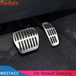 Car Pedals for Renault Captur Koleos Kadjar Duster Scenic Espace for Samung QM6 2016-2021 Gas Brake Rest Pedal Cover Accessories