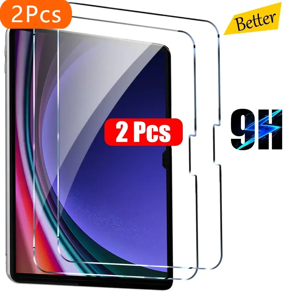 2Pcs Screen Protector Tempered Glass for Samsung Galaxy Tab S6 Lite S9 Ultra Plus S7 Fe A8 A9 Plus S8 S9 Fe A8 Tablet Film