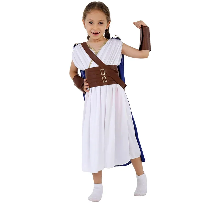 Umorden Greek Moon & Hunting Goddess Artemis Cosplay Costume Girls Child Kids Purim Book Week Halloween Fancy Dress