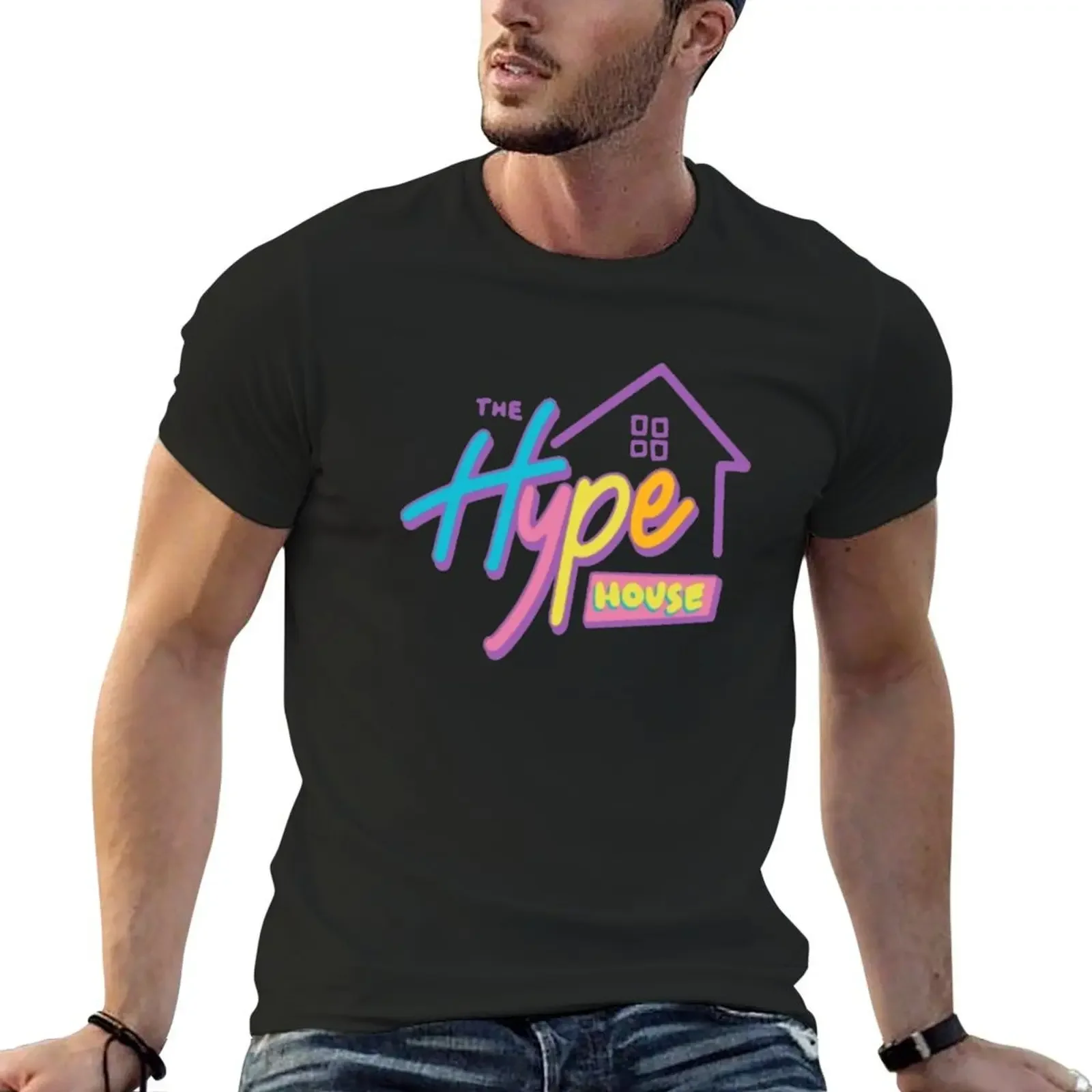 

The Hype House Logo T-Shirt quick-drying animal prinfor boys sweat heavyweight t shirts for men