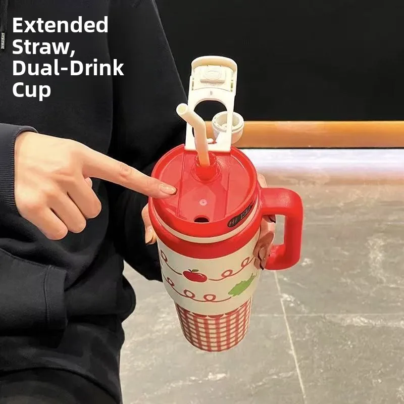 

Large Capaci Stainl Steel Insulated Water Bottle for Car Ice King St Girls Drink Double Layer Thermal Cup Outdoor Use