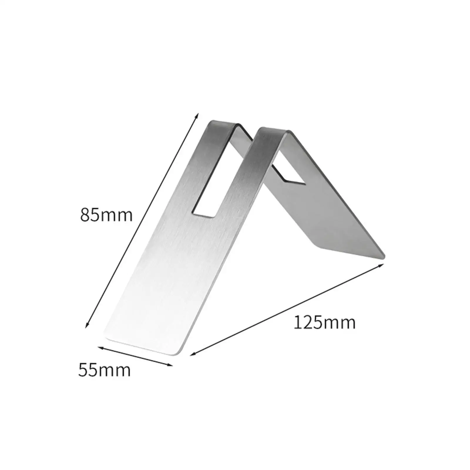 Soporte de papel para filtro de café, cono decorativo de acero inoxidable cepillado para mostrador