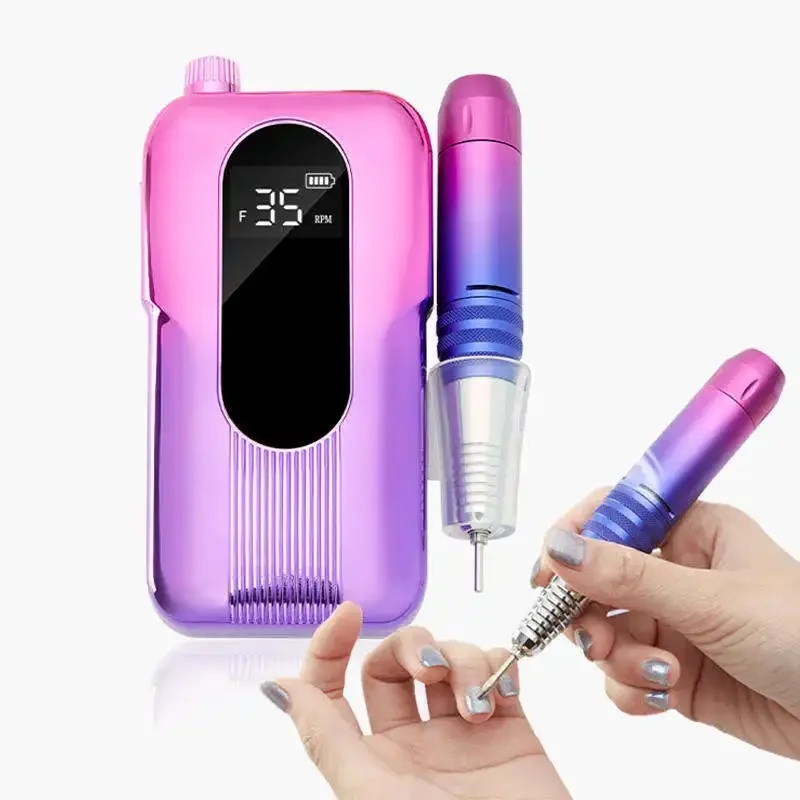 New 25W Electric Nail Drill Portable Lifting Handle Design Manicure Polisher Professional Nail Art Grinding Tool
