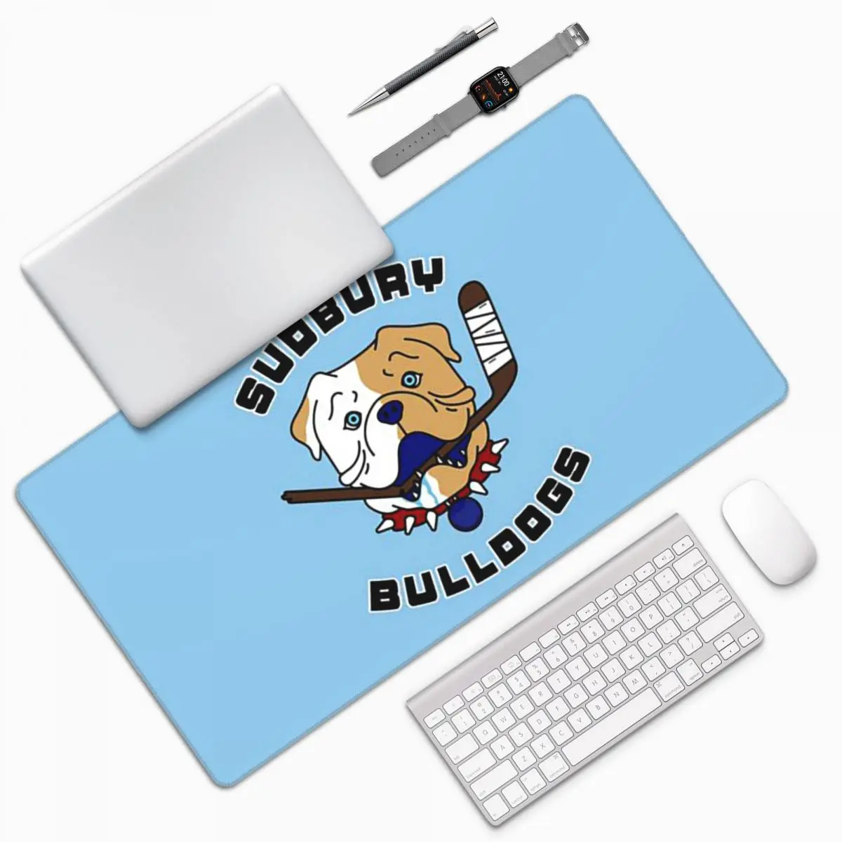 

Sudbury Bulldogs - Shoresy Logo Large Mouse Pad Computer Keyboard Mouse Mat Gamer PCLaptop Desk Mat Office Accessories TableMats