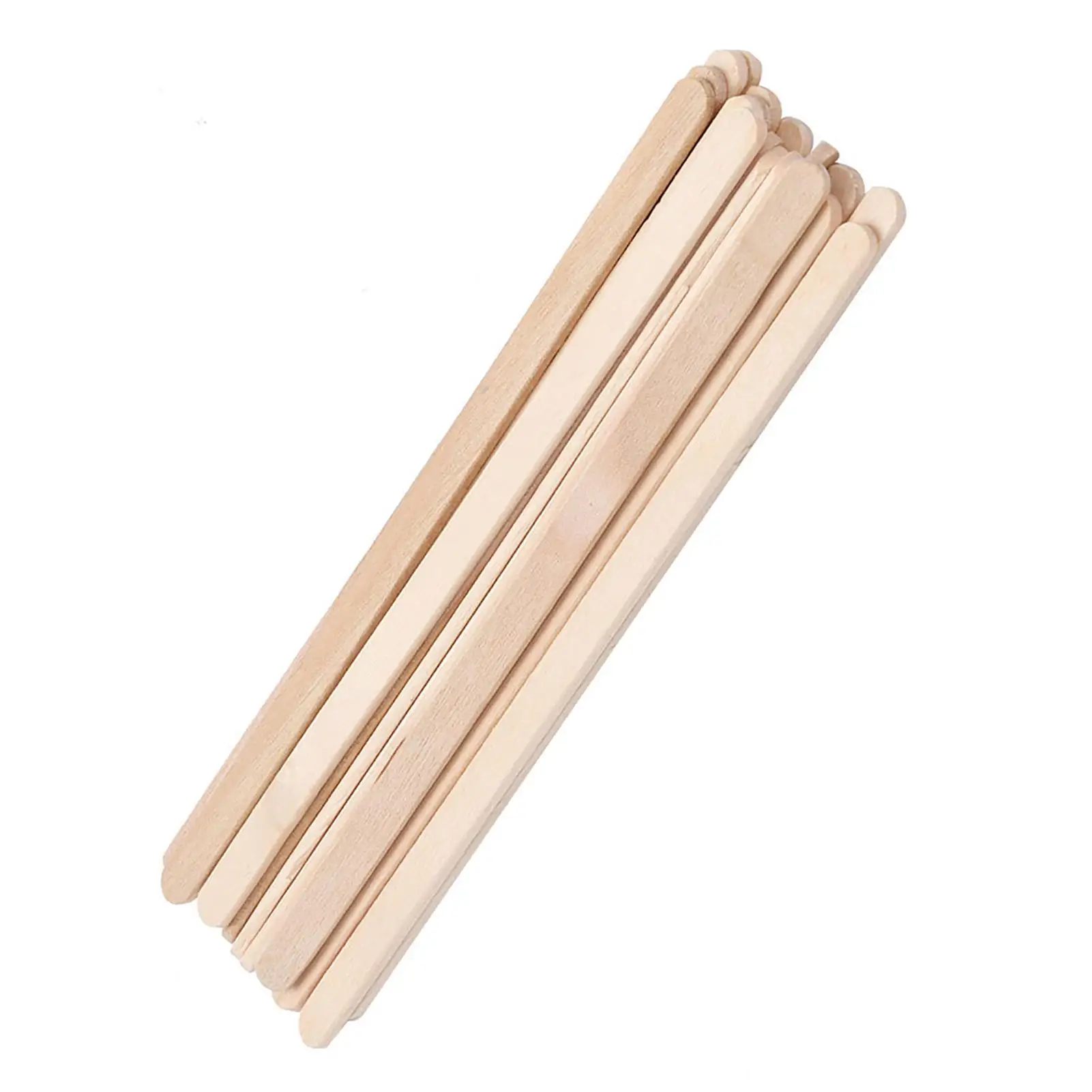 50/100 Stuks Wegwerp Houten Wax Applicator Sticks - Ontharing Spatel Gereedschap, Ontharingscrème Tongspatel