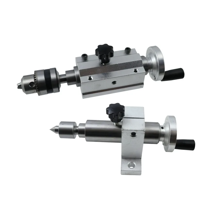 Micro lathe tail seat 50 chuck 65 spindle bead machine live top needle Mohs No. 1 tail seat drill chuck thimble