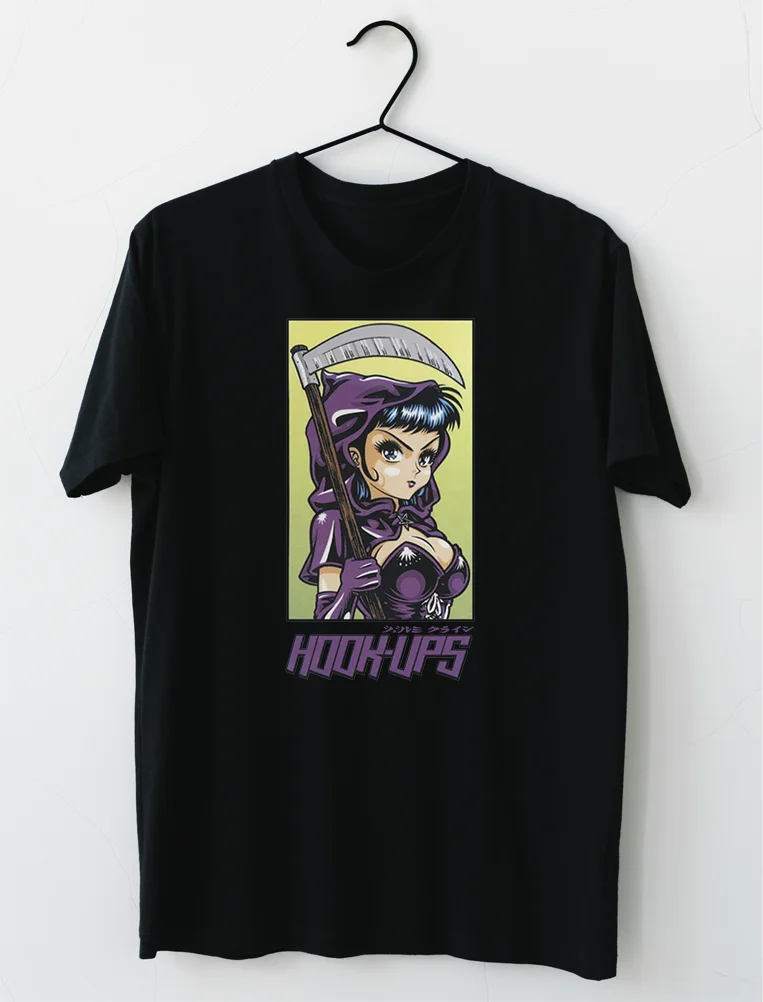 Hookups Sakteboard Grim Reaper Girl T-Shirt S-4XL