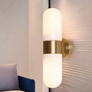 

American Simple Retro LED Bedroom Bedside Wall Lamp Living Room Corridor Indoor Decorative Lighting Lamps