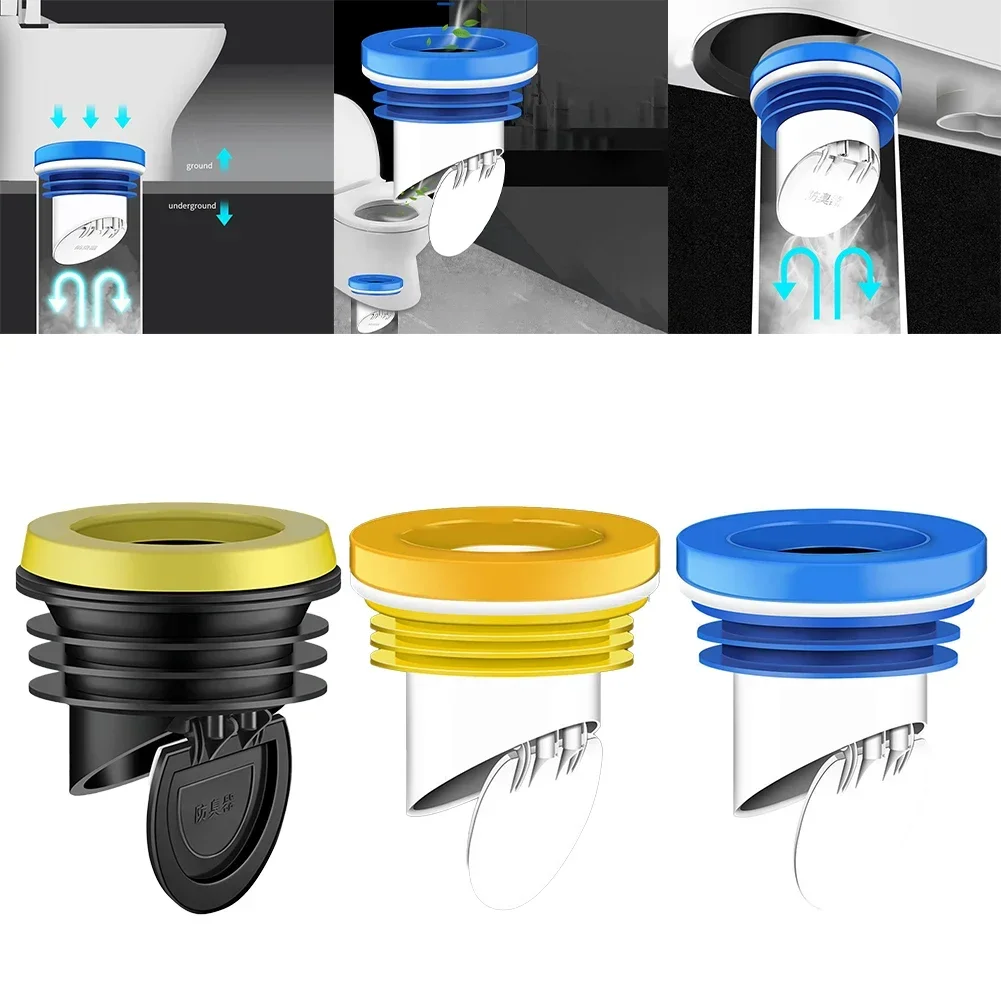 1pcs Toilet Flange Sealing Ring Check Valve Rubber Ring Leak-Proof Toilet For 100-110PVC Pipe Toilet Flange Sealing Ring