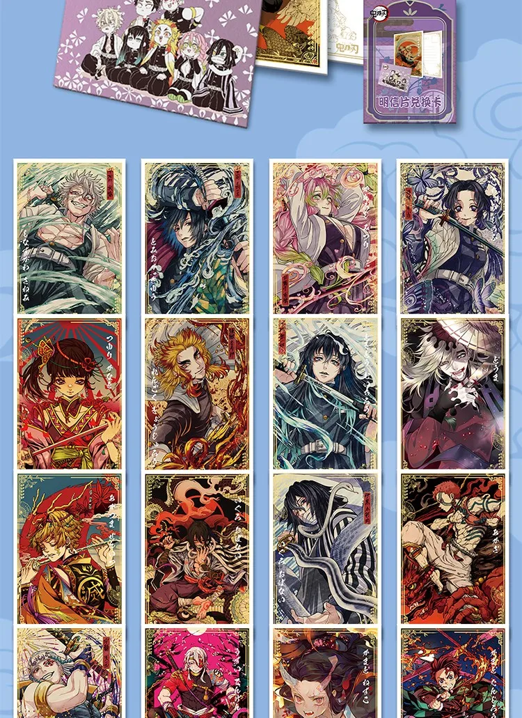 Nowość Xigua Karta demonów pogromca demonów Kimetsu no Yaiba Anime Tanjiro Kamado Nezuko Tcg Gra Kolekcja Karty Dzieci Zabawka Prezent