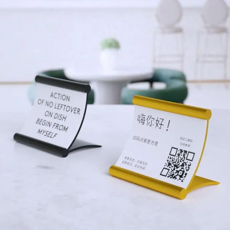 

Professional Aluminum Alloy Name Card Holders Desktop Card Display Nameplate Stand Perfect For Meetings And Promotions K1KF