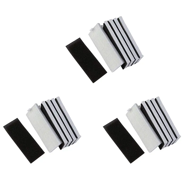 A27F-New 15Pcs Sponge + 15Pcs Hepa Filter For Replacement Chuwi Ilife A4 Robot Vacuum Cleaner