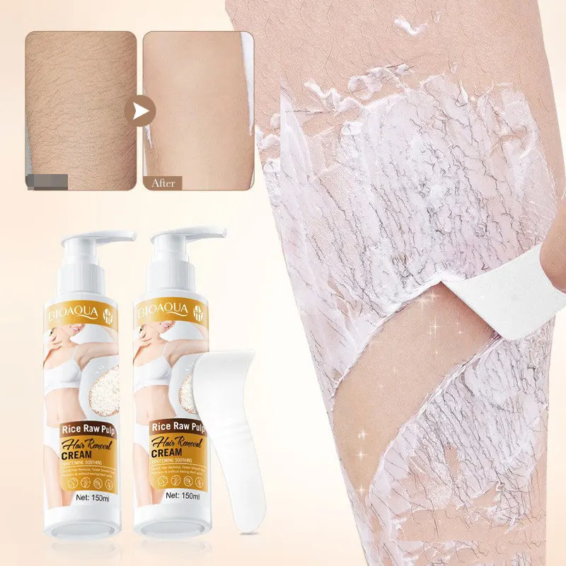 

Premium Hair Removal Cream - Gentle & Effective Formula - Removes Hair From Root - Rice Pulp Whitening and Hair Removal Cream