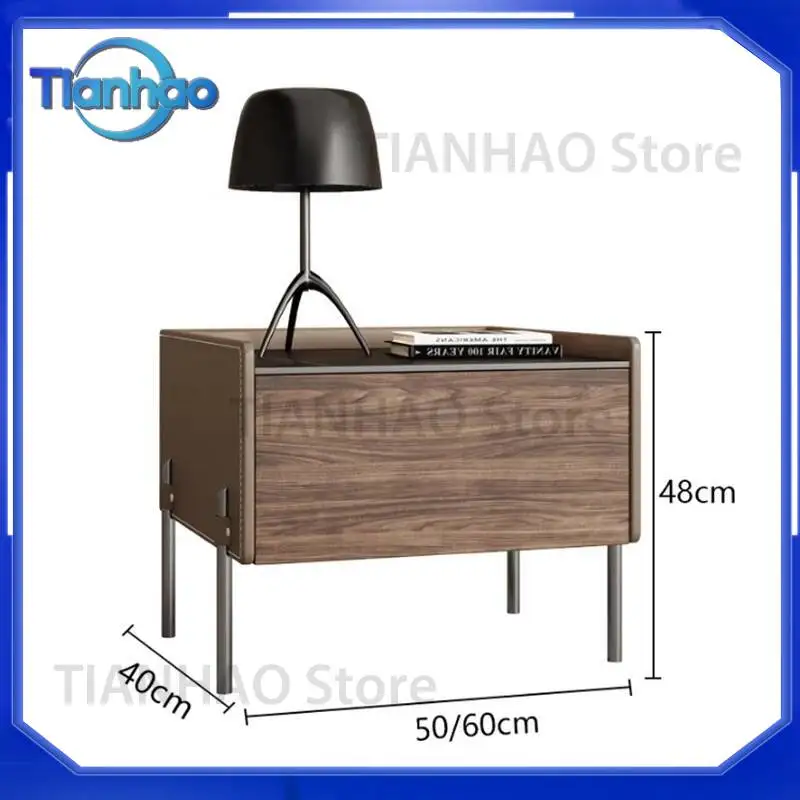 Modern Drawer Nightstand for Nordic Minimalist Bedroom Furniture Simple Italian Bedside Table Luxury Trendy Mesitas De Noche