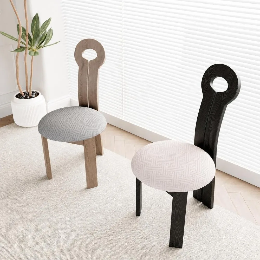 All-inclusive Stretch Round Stool Seat Cover Non Slip Thick Chair Cushion Breathable Dust-proof Stool Cover Home Use