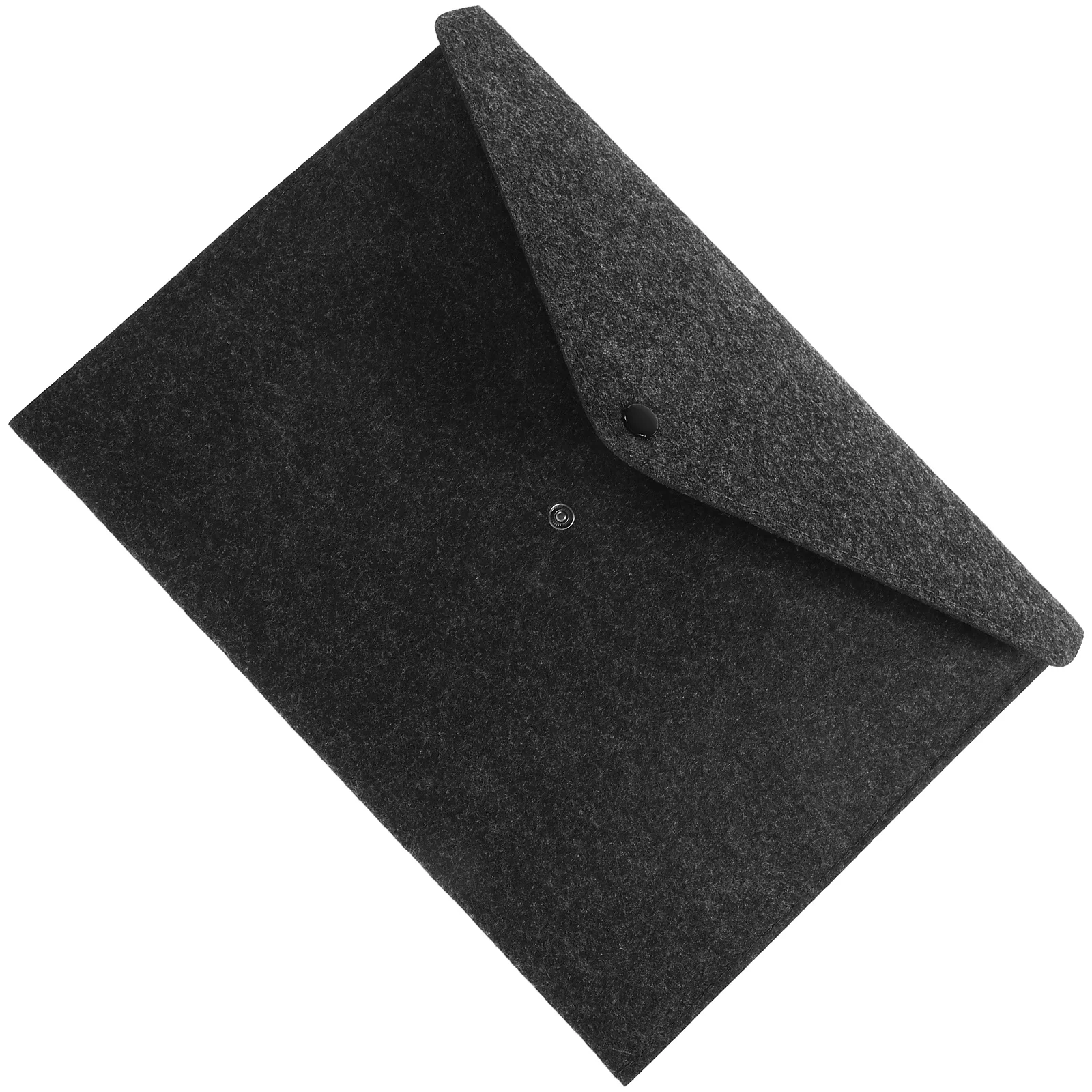 

Snap Button A4 Felt File Folder 34x25x0 5cm Grey Document Carrier Paper Organizer Envelope Handbag Briefcase Stationery Storage