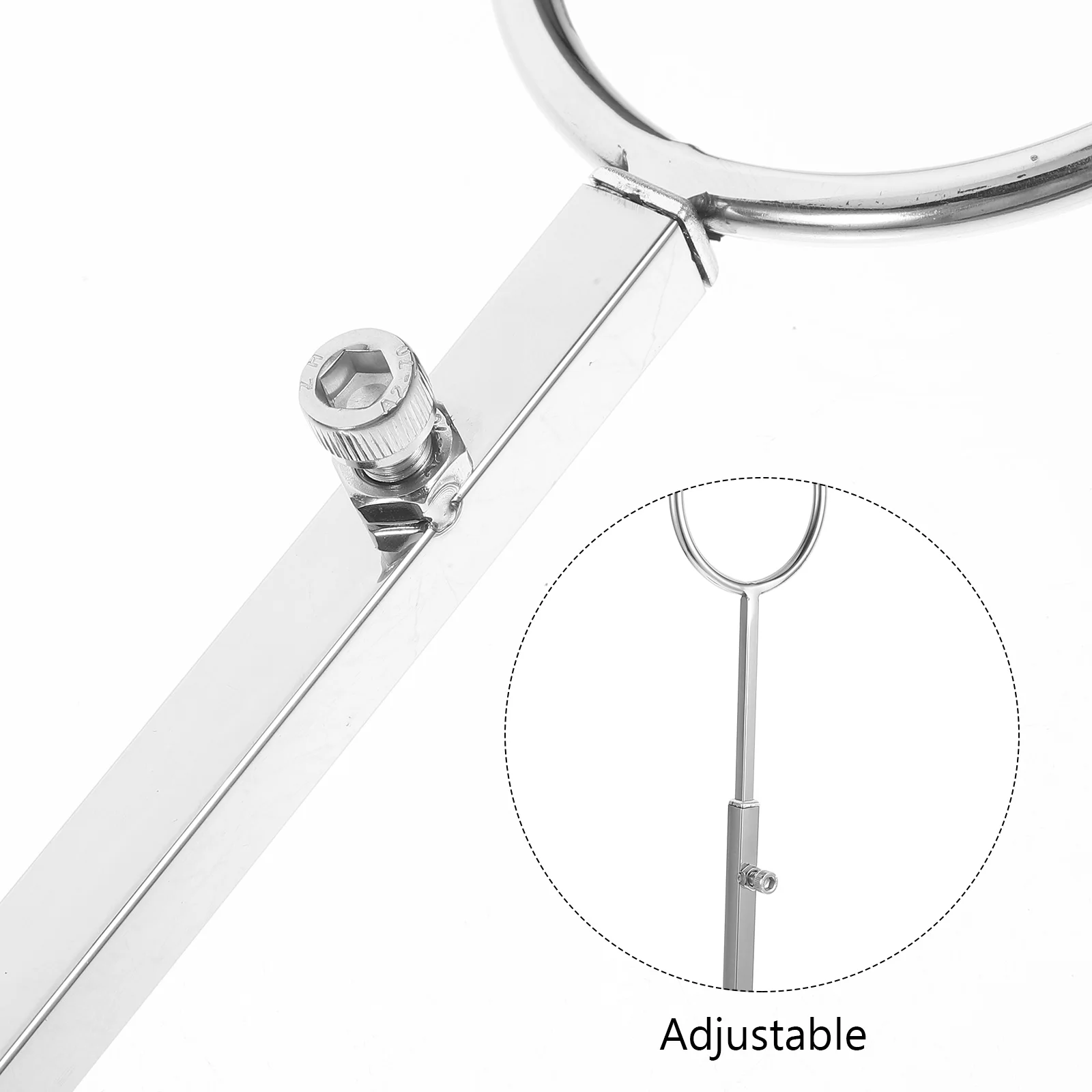 

Adjustable Height Scarf Holder Necktie Display Stand Metal Storage Lightweight Strong Bearing Space Saving Organizer For Scarves