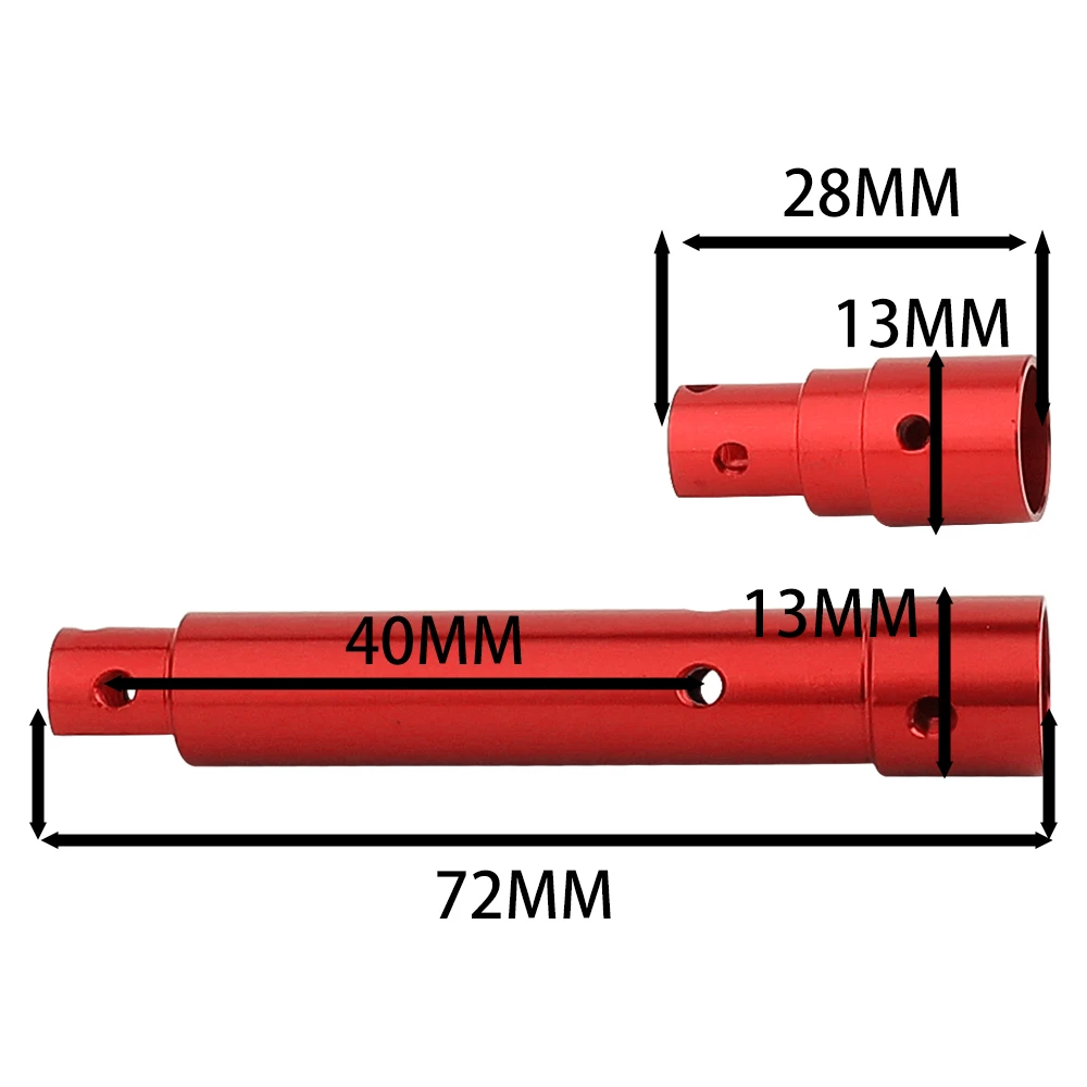 2Pcs Aluminum Front Axle Tube For SCX10 Pro 1/10 RC Crawler Car Upgrade Replacement Parts, Fit RC Offroad Rock Crawler Model