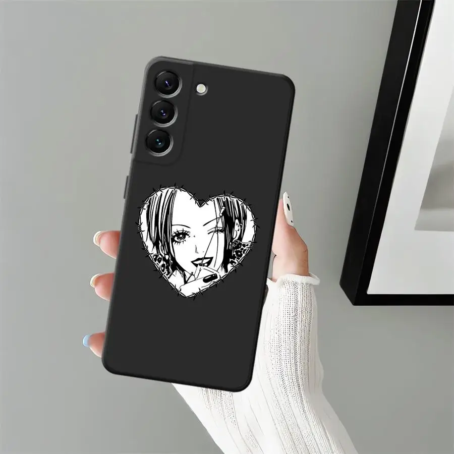 حافظة لهاتف سامسونج جالاكسي A40 A16 A17 A30 A15 A20 A13 A70 A10 A12 A04 A06 A50 A05 غطاء هاتف ناعم أسود أنيمي ناناس أوساكي خط #5