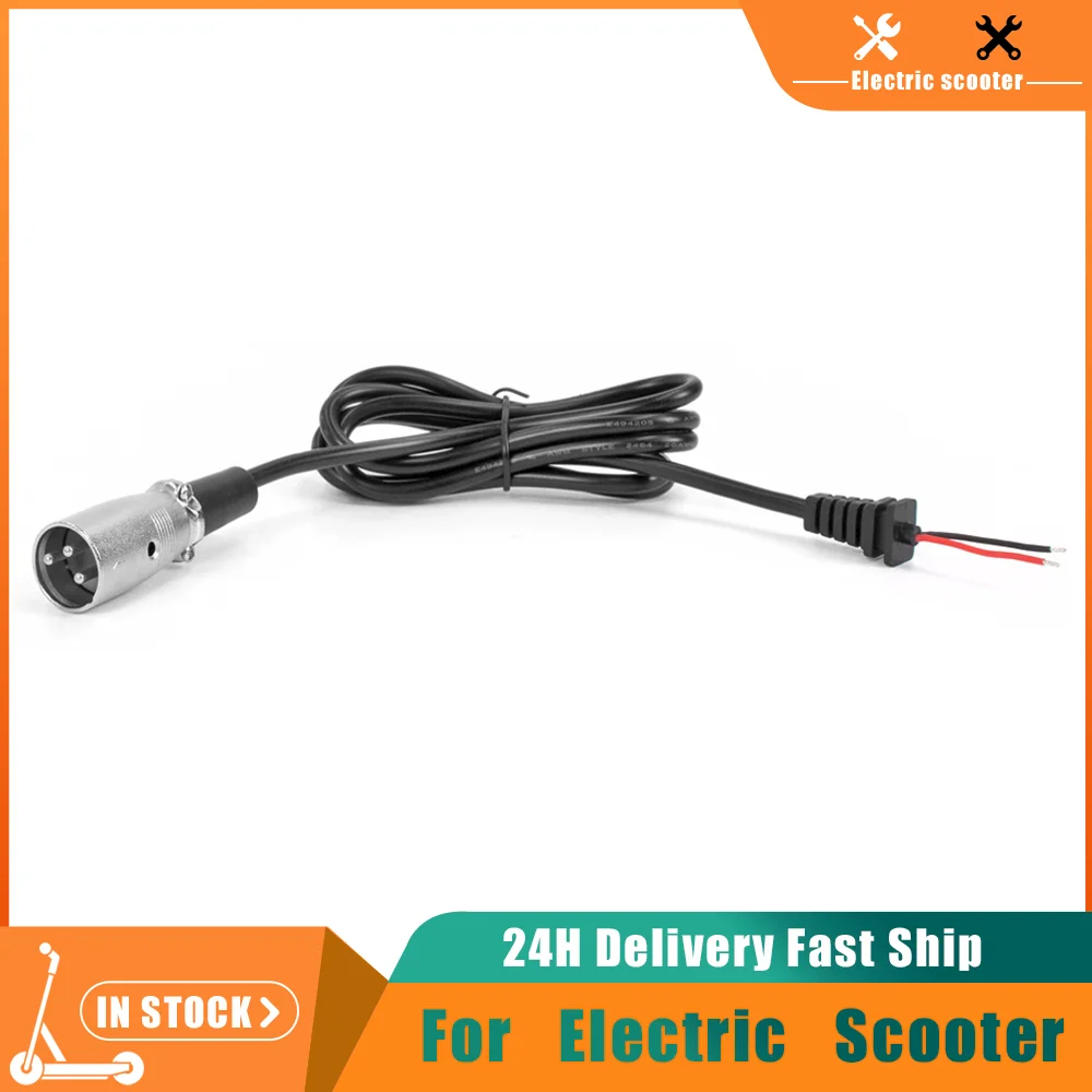 Electric Scooter Line Charger Power Adapter Output Line Battery Charge Cable with 3-Pin XLR Sket Connector For E-bike Wheelchair