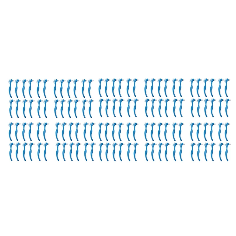 

120 Pack Denture Brush Hard Denture Cleaning Brush False Teeth Brush Toothbrush