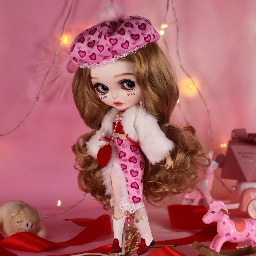 Valentine's Day Lover ICY DBS Blyth Doll Pouting Mouth Matte Face 1/6 BJD Azone S Anime Girl