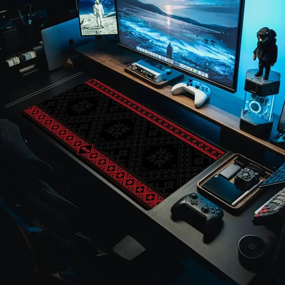 

Red and black Mouse Pad Large Gaming Mouse Pad Keyboard desk mat Gamer Rubber Anti-wrinkle Non-slip Bottom Desk Mat