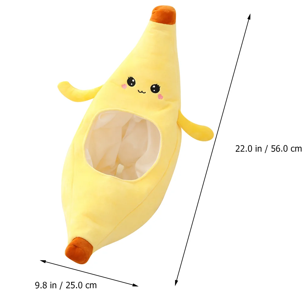 Banana Headgear Funny Party Novelty Headdress Plush Hats Costume Fruit Aldult